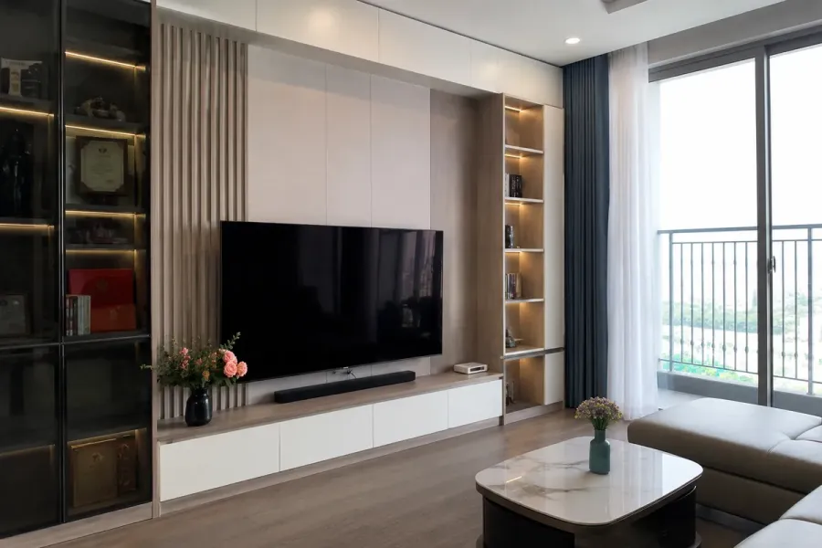 Thi công nội thất theo bản vẽ giúp chuyển phương án thiết kế thành sản phẩm thực tế.
