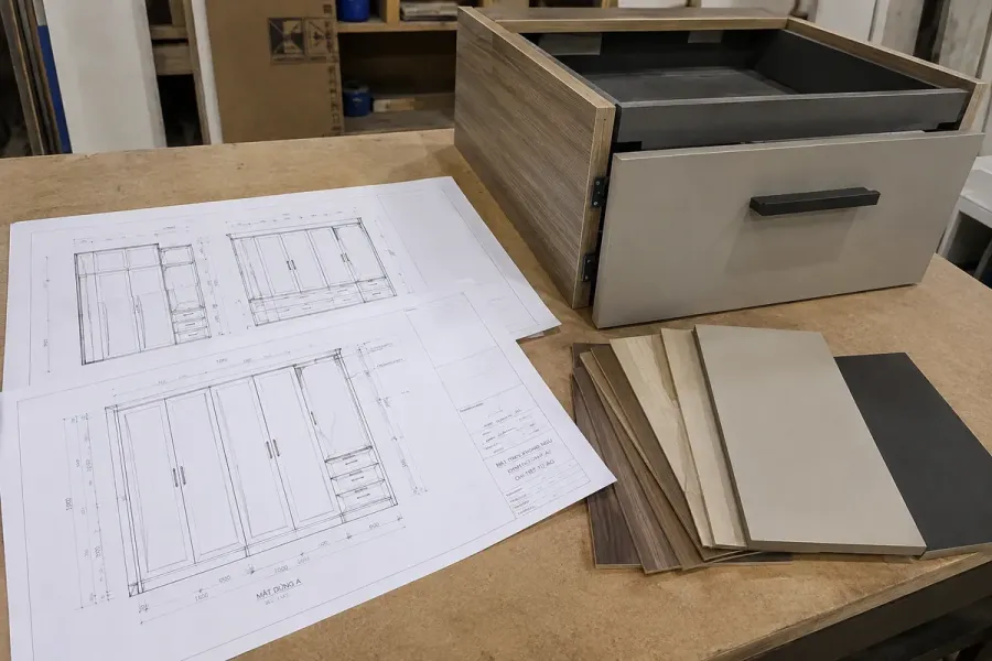 Thi công theo bản vẽ bắt đầu từ hồ sơ có sẵn, trong khi thi công theo yêu cầu bắt đầu từ nhu cầu riêng của khách hàng.