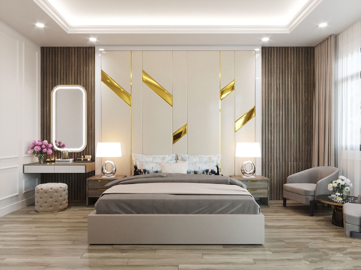 Thi Công Giường Ngủ Rẻ Hiện Đại HCM