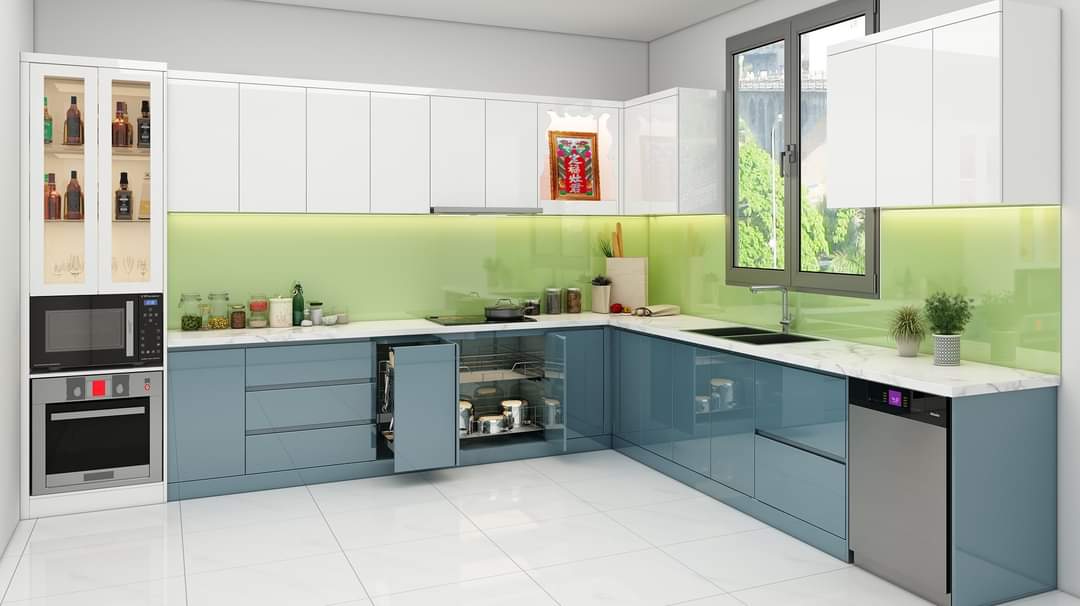 Tủ Bếp Acrylic Đẹp Giá Rẻ Hiện Đại