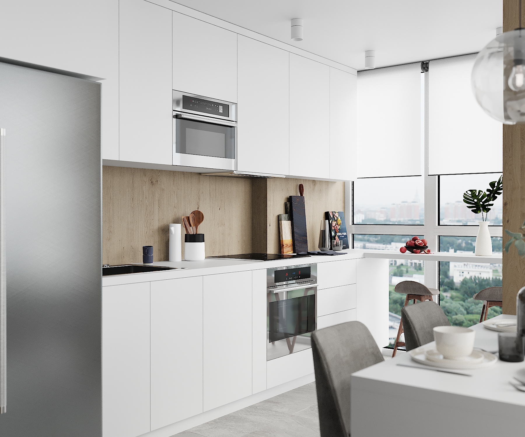 Tủ Bếp Gỗ Melamine Giá Rẻ