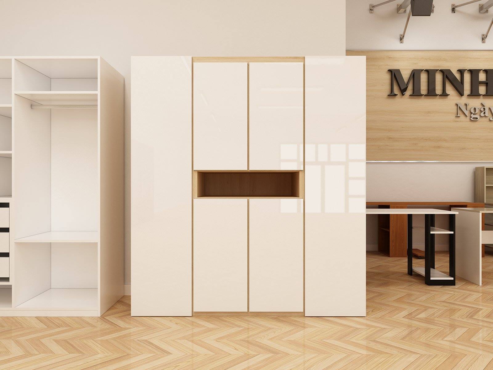 Tủ Quần Áo Acrylic An Cường Giá Rẻ Đẹp
