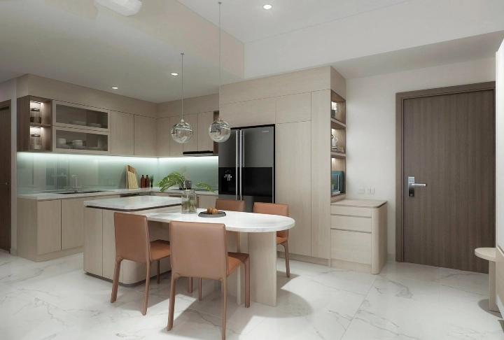 Tủ Bếp Công Nghiệp Hiện Đại HCM - Thi Công Tủ Bếp 