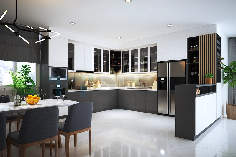 Tủ Bếp Gỗ Rẻ Đẹp HCM