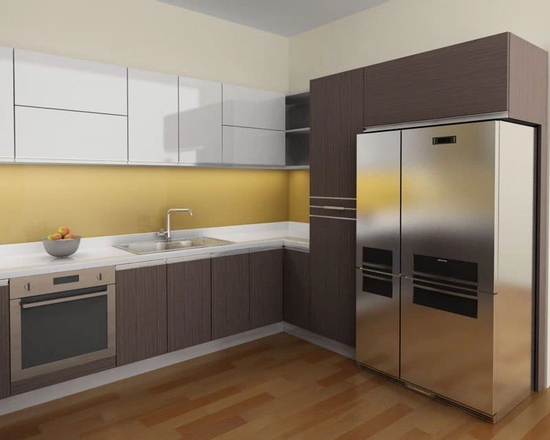 Tủ Bếp Gỗ Công Nghiệp Rẻ Đẹp HCM