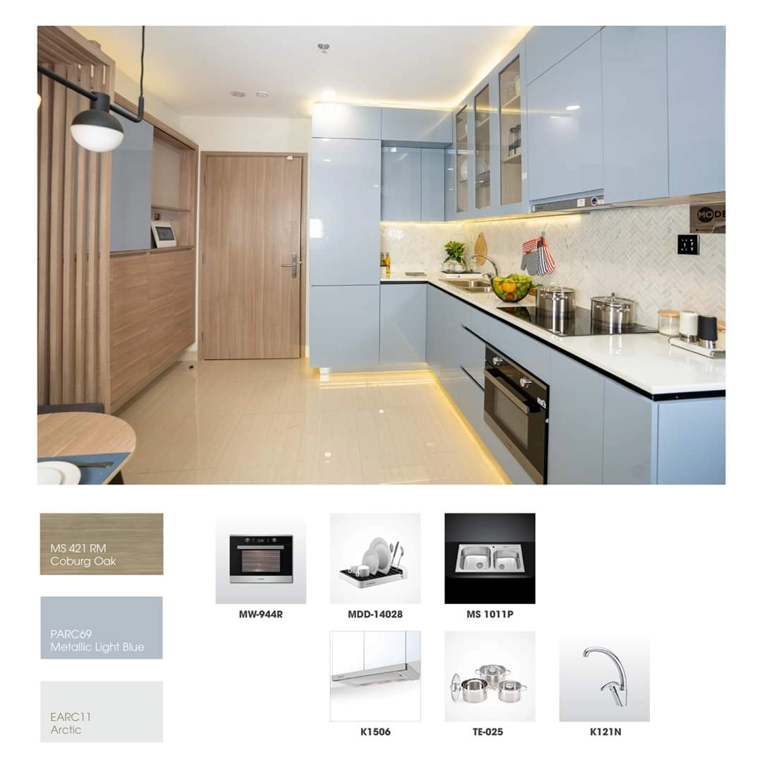 Tủ Bếp Gỗ Công Nghiệp Hiện Đại Thủ Đức