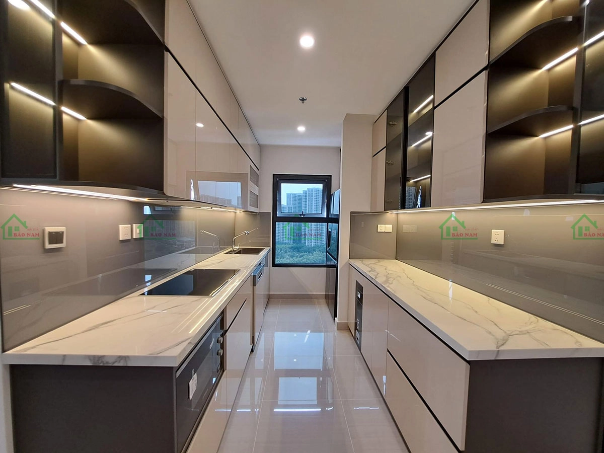 Mẫu tủ bếp acrylic hiện đại đẹp