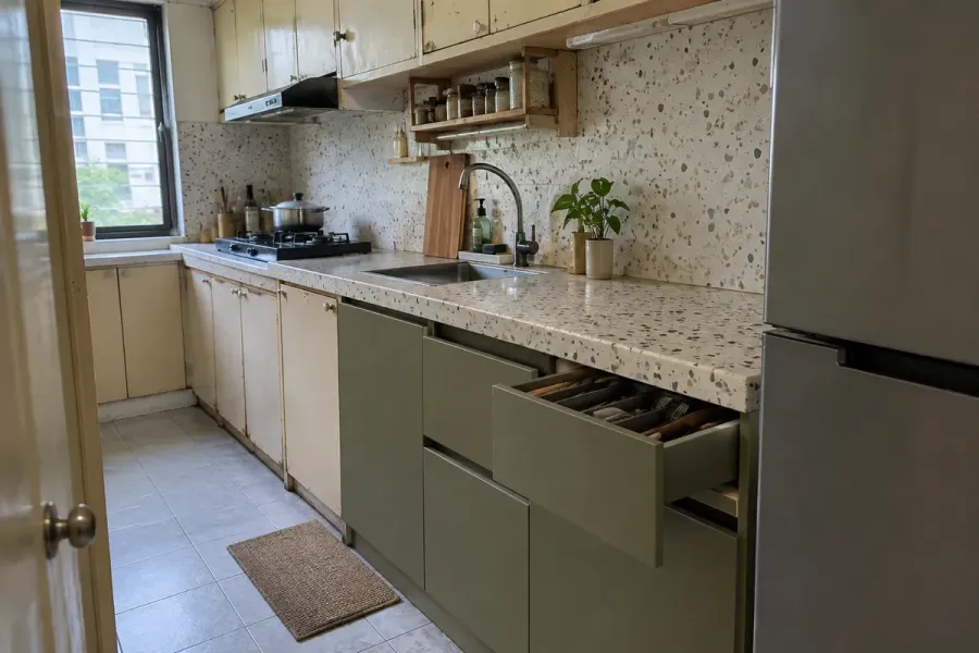 Khi kết cấu còn phù hợp, có thể xem xét giữ lại những bộ phận sử dụng tốt và chỉ thay các phần cần thiết.