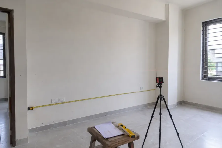 Kích thước tường, cột và khoảng hở thực tế là căn cứ để xác định quy cách sản phẩm trước khi gia công.