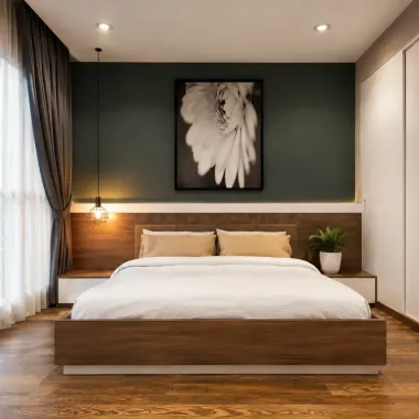 Giường Gỗ Công Nghiệp MDF An Cường