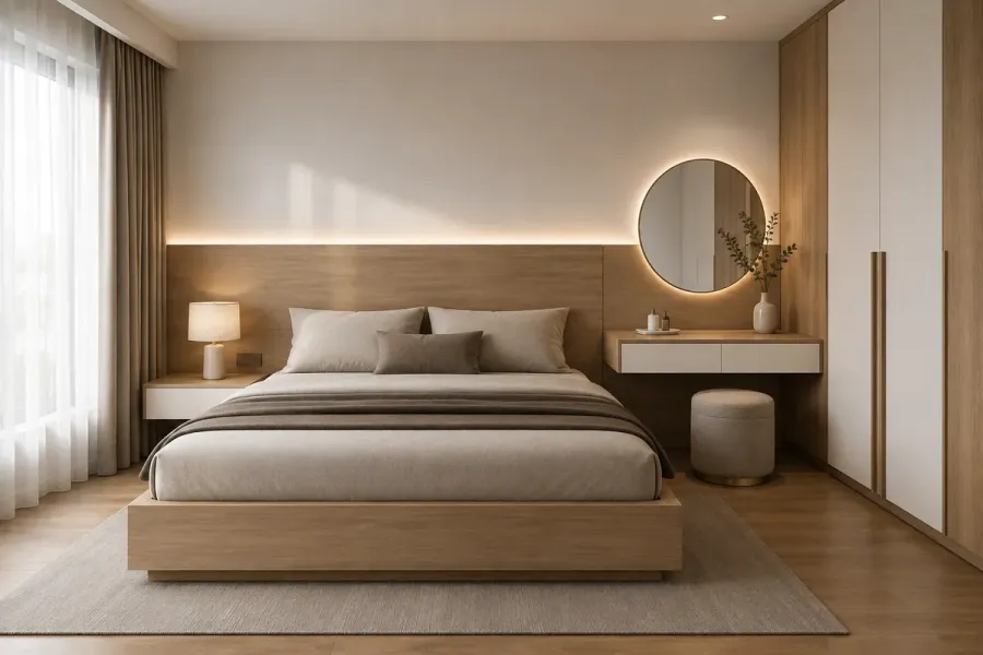 Giường Gỗ MDF An Cường BN-GN071