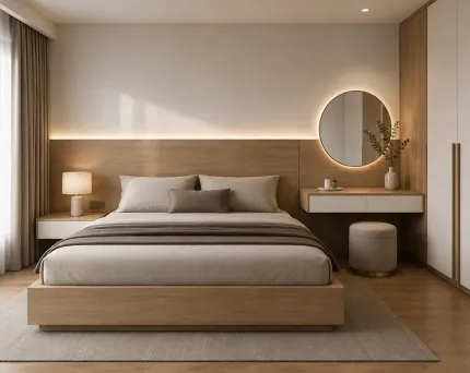 Giường Gỗ MDF An Cường