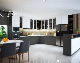 Tủ Bếp Gỗ Rẻ Đẹp HCM