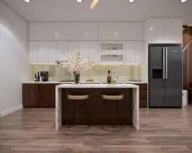 Tủ Bếp MDF Melamine Giá Rẻ