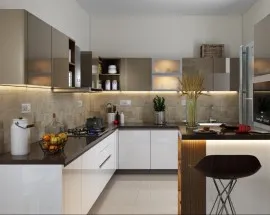 Tủ Bếp Gỗ Đơn Giản Hiện Đại