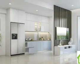 Tủ Bếp Gỗ Acrylic Đẹp Giá Rẻ Hcm