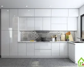 Tủ Bếp Gỗ Acrylic An Cường TpHcm