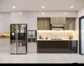 Tủ Bếp Gỗ Hiện Đại Rẻ Đẹp HCM