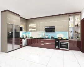 Tủ Bếp Gỗ Công Nghiệp Hiện Đại