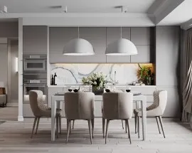 Tủ Bếp Gỗ Công Nghiệp MDF Giá Rẻ