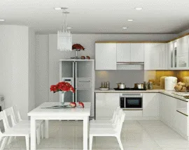 Tủ Bếp Gỗ Công Nghiệp Rẻ Đẹp HCM