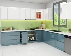 Tủ Bếp Acrylic Đẹp Giá Rẻ Hiện Đại