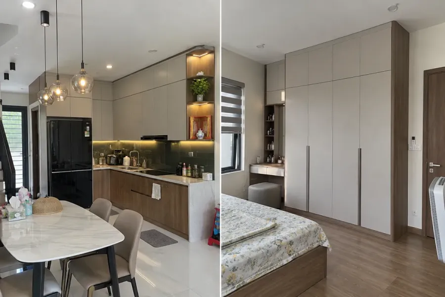 Một số hạng mục có thể được thi công cùng nhau nhưng vẫn giới hạn trong phạm vi khách hàng lựa chọn.