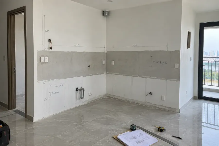 Khảo sát thực tế giúp xác nhận điều kiện lắp đặt trước khi sản xuất.