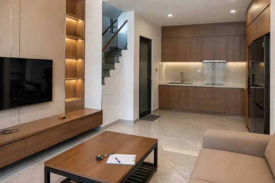 Các hạng mục được kiểm tra về kích thước, bề mặt và khả năng sử dụng trước khi bàn giao.