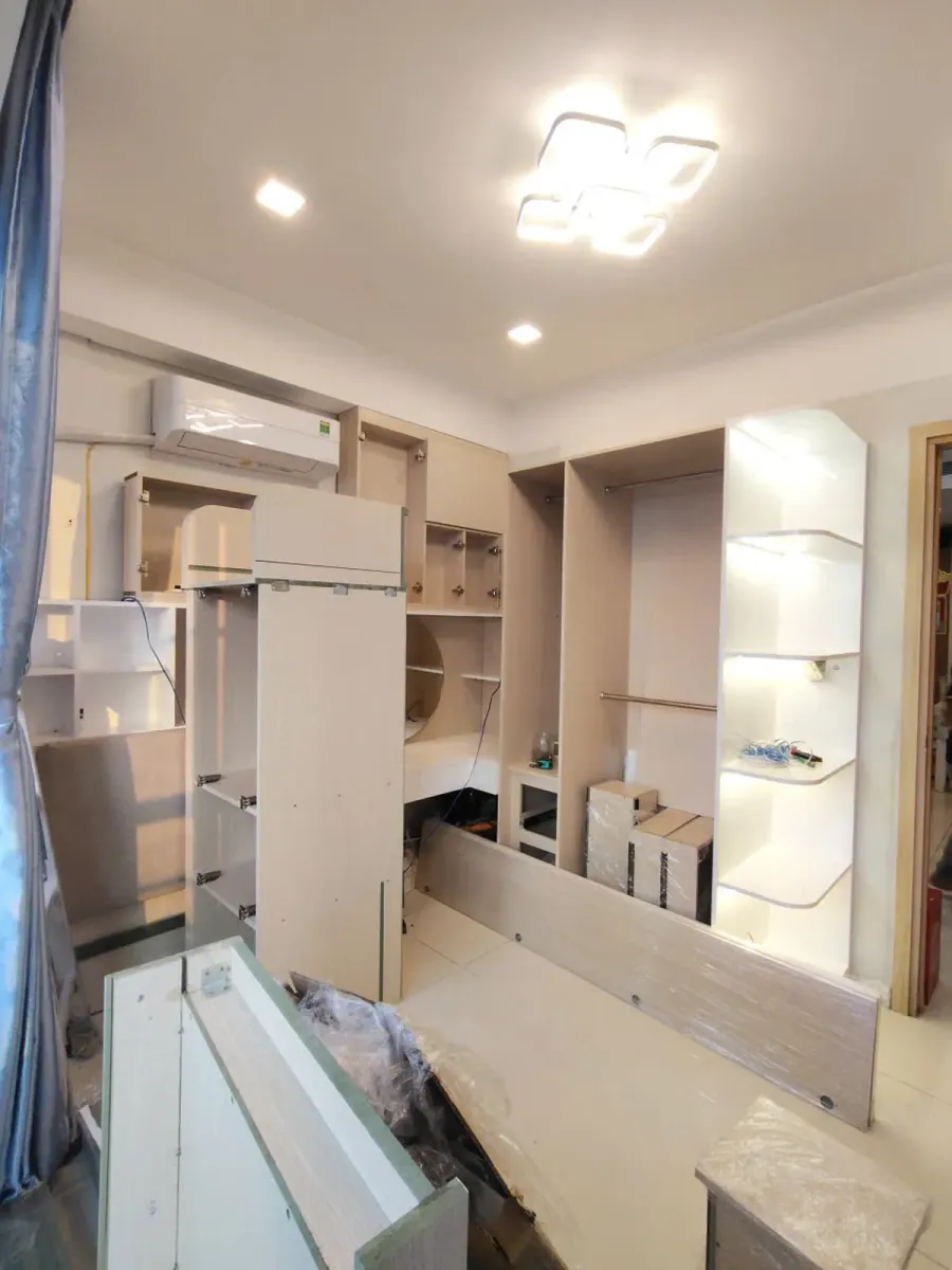 Quy trình thi công nội thất chung cư từ khảo sát đến nghiệm thu và bảo hành.