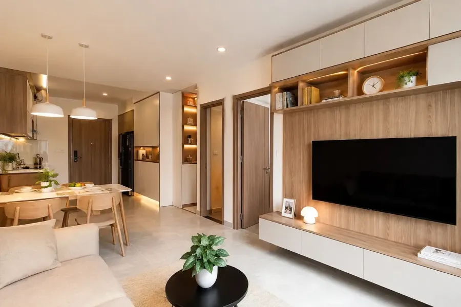 Thi công nội thất dựa trên bản vẽ sau khi kiểm tra và đối chiếu với hiện trạng thực tế.