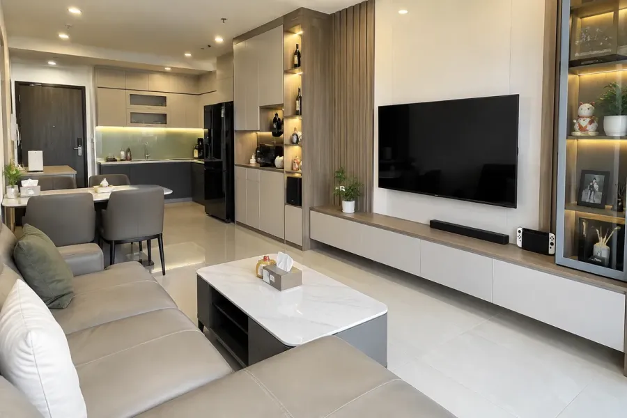 Thi công từng hạng mục giúp hoàn thiện đúng những khu vực nội thất khách hàng đang có nhu cầu.