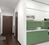 Tủ Bếp Gỗ Acrylic Bóng Gương An Cường