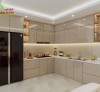 Tủ Bếp Acrylic Chữ L Đẹp