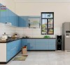 Tủ Bếp Acrylic Chữ L Hiện Đại