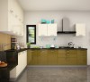 Tủ Bếp Acrylic Dáng Chữ L Đơn Giản
