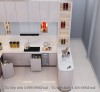Tủ Bếp Acrylic Hiện Đại Đẹp Tp.Hcm