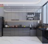 Tủ Bếp Acrylic Màu Xám