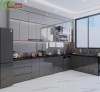 Tủ Bếp Acrylic Màu Xám