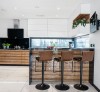 Tủ Bếp Acrylic Vân Gỗ Đẹp