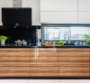 Tủ Bếp Acrylic Vân Gỗ Đẹp