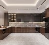 Tủ Bếp Acrylic Vân Gỗ Giá Rẻ