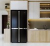 TỦ BẾP ACRYLIC VÂN GỖ GIÁ RẺ