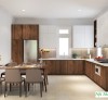 Tủ Bếp Gỗ Công Nghiệp Melamine Giá Rẻ