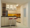 Tủ Bếp Gỗ Chữ U Có Quầy Bar