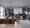 Tủ Bếp Laminate Có Bàn Đảo