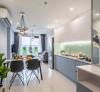 Tủ Bếp MDF Melamine Hiện Đại