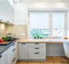 Tủ Bếp Tân Cổ Điển Gỗ Công Nghiệp