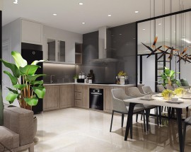 Thi Công Tủ Bếp Gỗ Công Nghiệp Hiện Đại Hcm