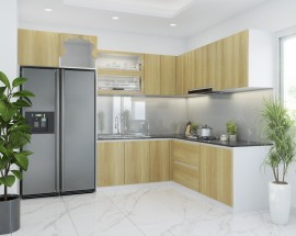 Thi Công Tủ Bếp Gỗ Giá Rẻ Hcm